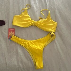Yellow Blackbough Bikini with tags never worn